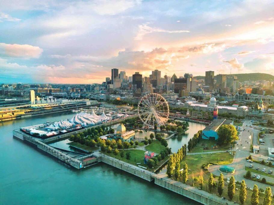 Mind Blowing City View - 2 Beds - Pool & Spa - Downtown มอนทรีอัล ภายนอก รูปภาพ